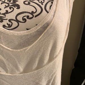 Free People White Layered Tank Size Small